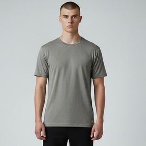 VUORI Shirt Men's XL Heathered Gray Strato Tech Short Sleeve Performance Tee